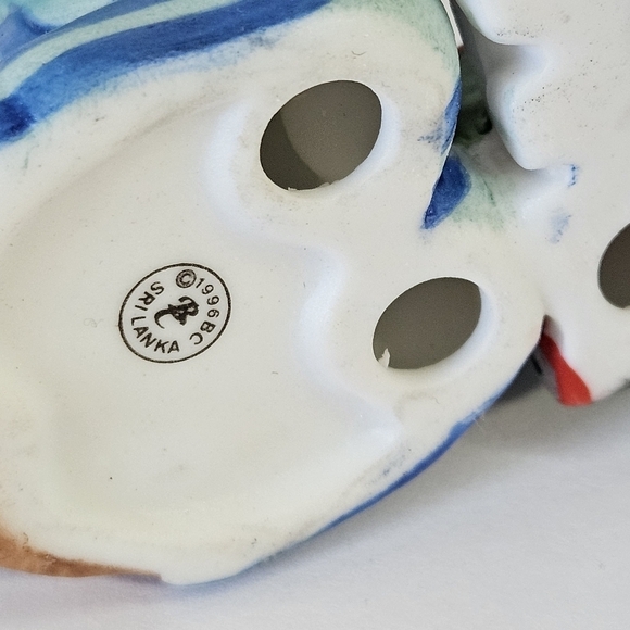 VINTAGE BC Bronson Ceramic Cat Kitten Holiday Christmas Ornament Set 1995 1996 - Picture 3 of 6